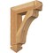 Ekena Millwork Legacy Arts & Crafts Rough Sawn Bracket, Western Red Cedar, 4"W x 18"D x 22"H BKT04X18X22LEC03RWR - alternate 1